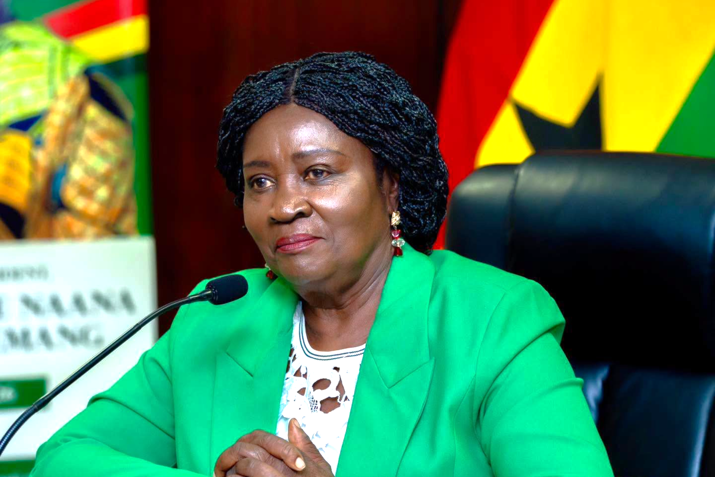 Vice President of Ghana during a working visit to the Ministry of Environment, Science and Technology.