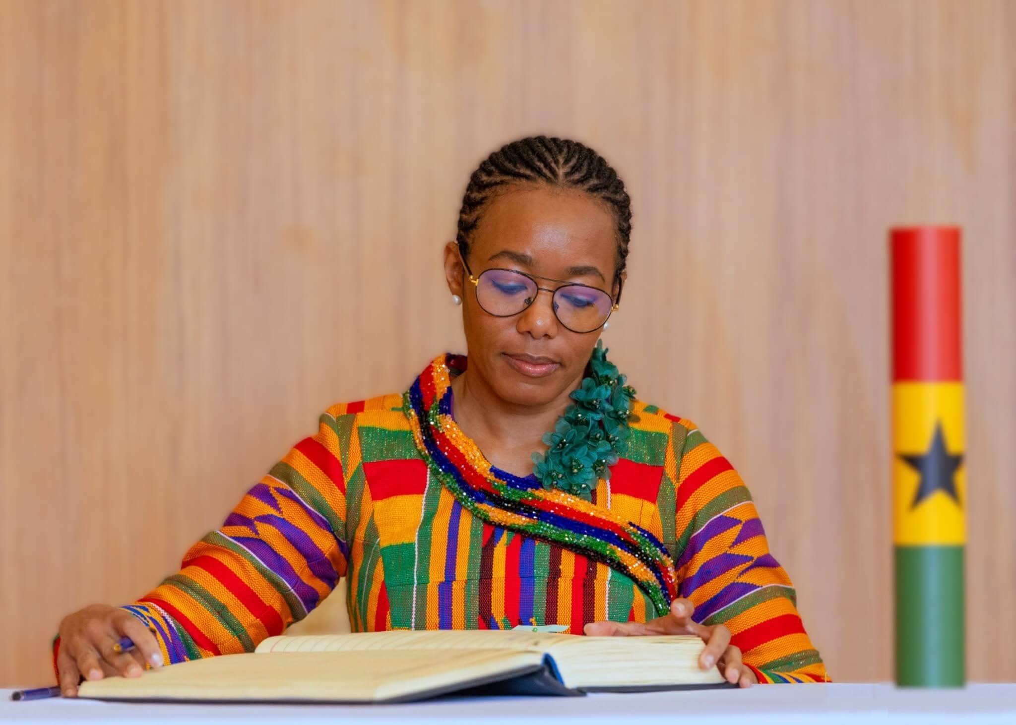 Dr Zanetor Agyeman-Rawlings during her swearing-in as Minister for Environment, Science and Technology.
